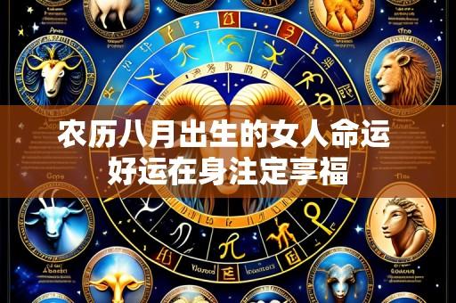 农历八月出生的女人命运 好运在身注定享福