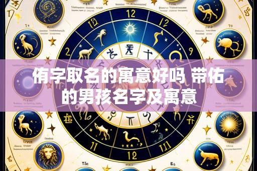 侑字取名的寓意好吗 带佑的男孩名字及寓意