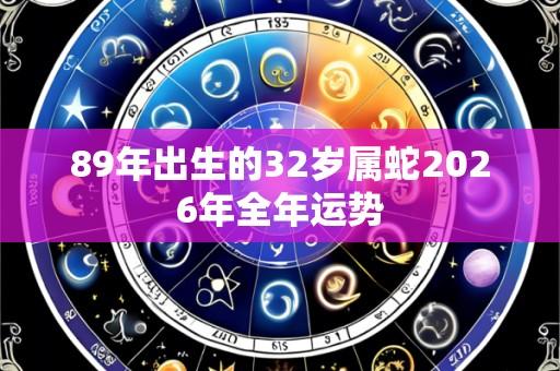 89年出生的32岁属蛇2026年全年运势