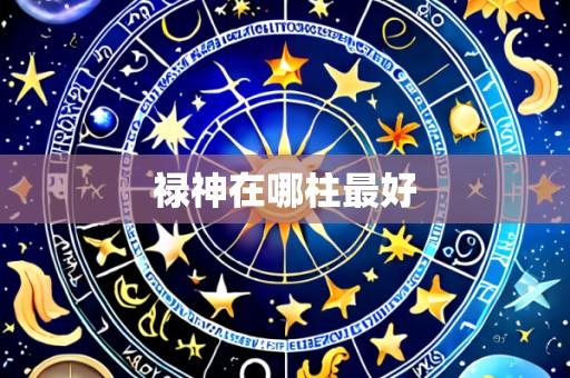 禄神在哪柱最好