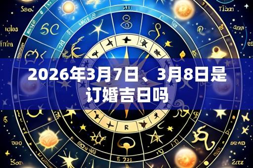 2026年3月7日、3月8日是订婚吉日吗