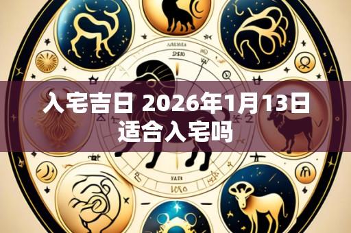入宅吉日 2026年1月13日适合入宅吗
