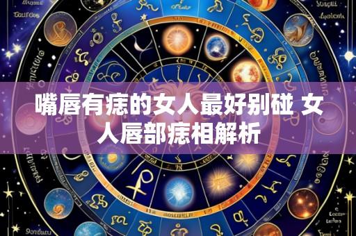 嘴唇有痣的女人最好别碰 女人唇部痣相解析