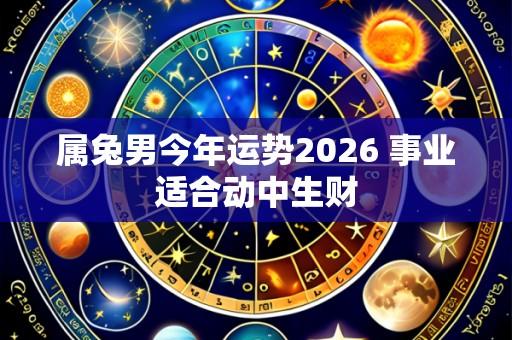 属兔男今年运势2026 事业适合动中生财