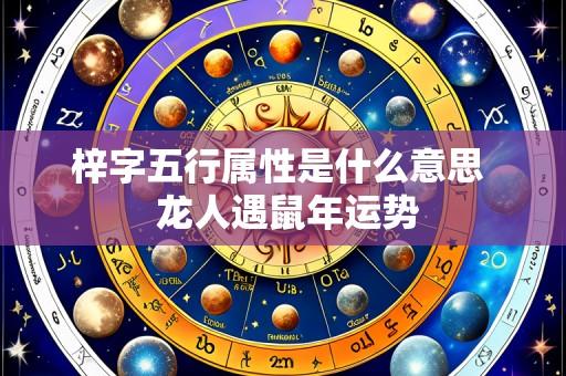 梓字五行属性是什么意思  龙人遇鼠年运势