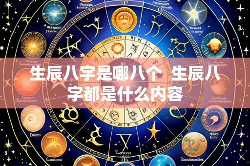 生辰八字是哪八个 生辰八字都是什么内容