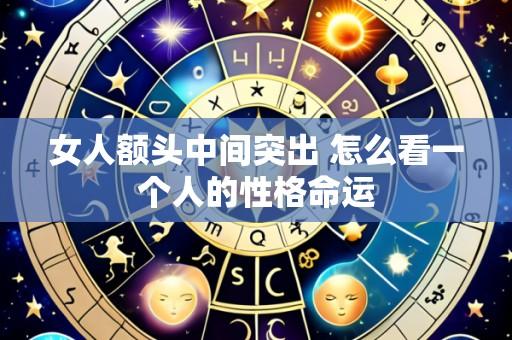 女人额头中间突出 怎么看一个人的性格命运