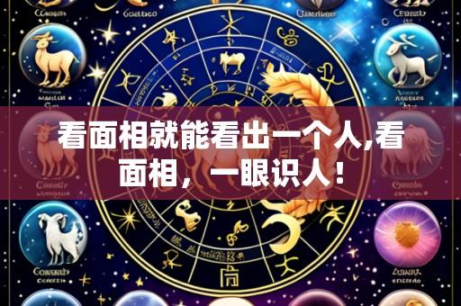 看面相就能看出一个人,看面相,一眼识人!