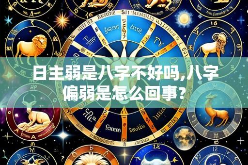 日主弱是八字不好吗,八字偏弱是怎么回事？