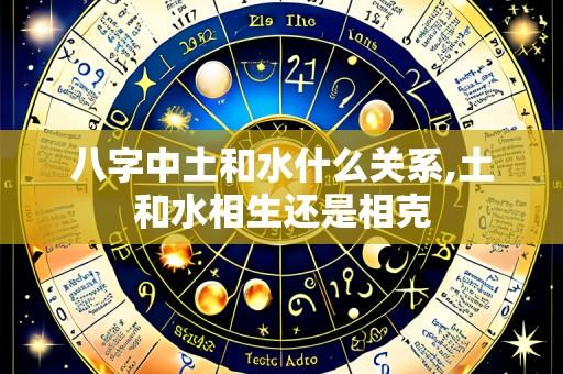 八字中土和水什么关系,土和水相生还是相克