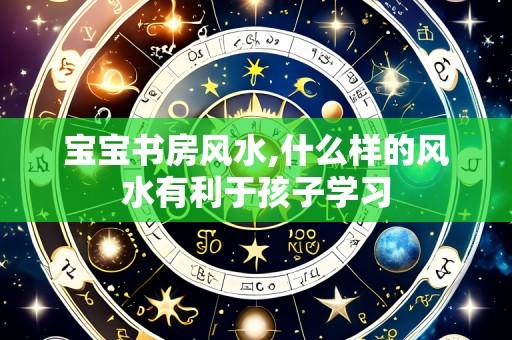 宝宝书房风水,什么样的风水有利于孩子学习