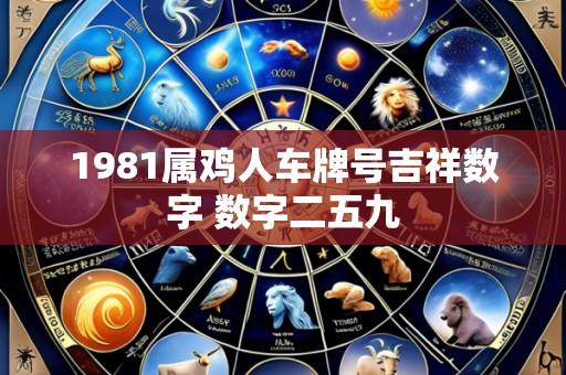 1981属鸡人车牌号吉祥数字 数字二五九