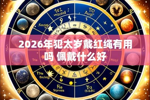 2026年犯太岁戴红绳有用吗 佩戴什么好