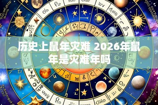 历史上鼠年灾难 2026年鼠年是灾难年吗