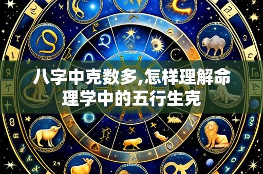 八字中克数多,怎样理解命理学中的五行生克