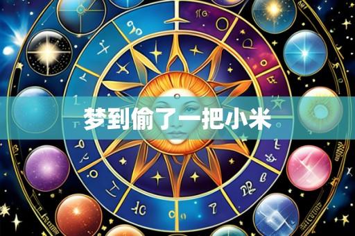 梦到偷了一把小米