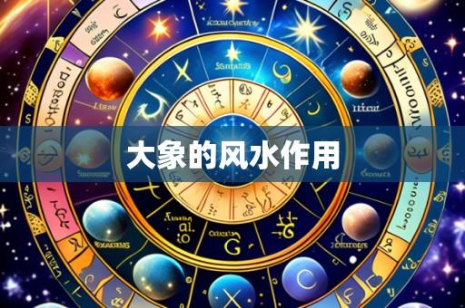 大象的风水作用