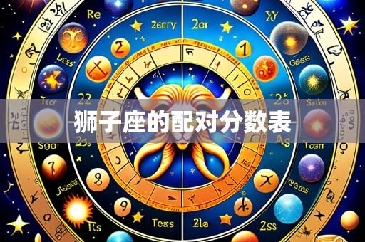 狮子座的配对分数表