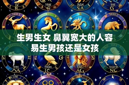 生男生女 鼻翼宽大的人容易生男孩还是女孩