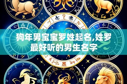 狗年男宝宝罗姓起名,姓罗最好听的男生名字