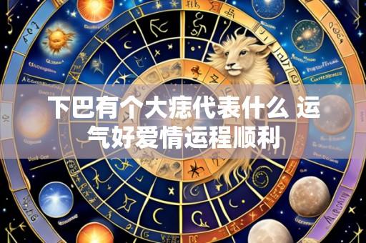 下巴有个大痣代表什么 运气好爱情运程顺利