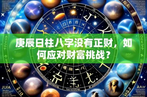庚辰日柱八字没有正财,如何应对财富挑战?