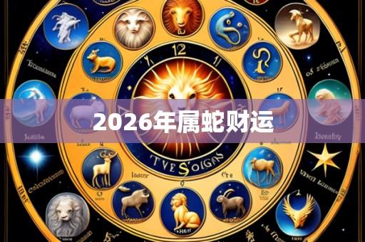 2026年属蛇财运
