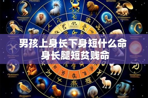 男孩上身长下身短什么命 身长腿短贫贱命