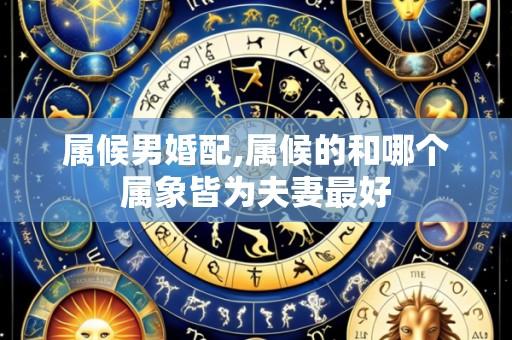 属候男婚配,属候的和哪个属象皆为夫妻最好