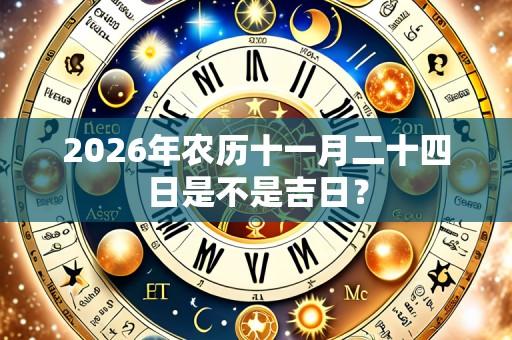 2026年农历十一月二十四日是不是吉日?
