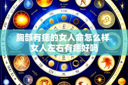 胸部有痣的女人命怎么样 女人左右有痣好吗