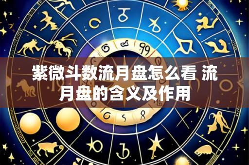 紫微斗数流月盘怎么看 流月盘的含义及作用