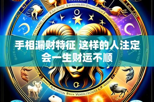 手相漏财特征 这样的人注定会一生财运不顺