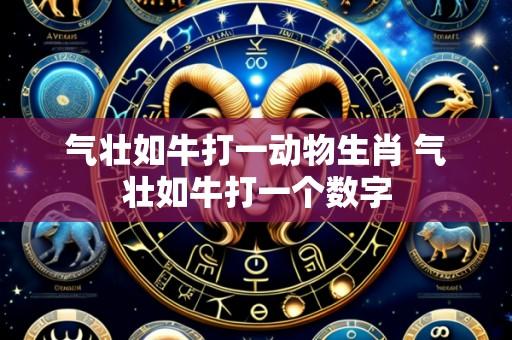 气壮如牛打一动物生肖 气壮如牛打一个数字