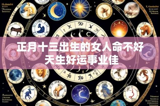 正月十三出生的女人命不好 天生好运事业佳