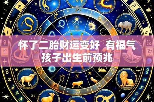 怀了二胎财运变好 有福气孩子出生前预兆