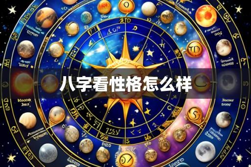 八字看性格怎么样