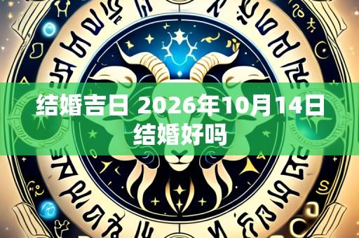 结婚吉日 2026年10月14日结婚好吗