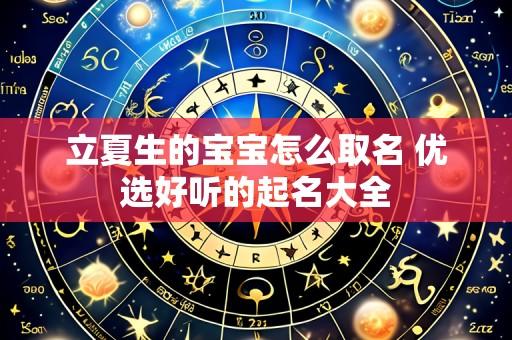 立夏生的宝宝怎么取名 优选好听的起名大全