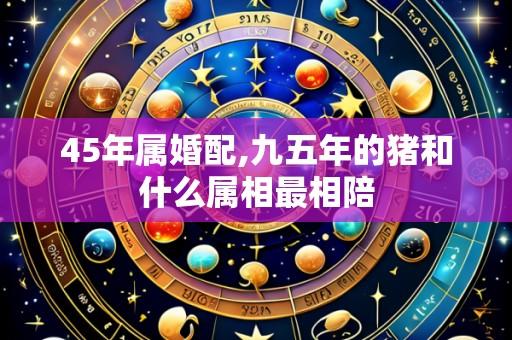45年属婚配,九五年的猪和什么属相最相陪