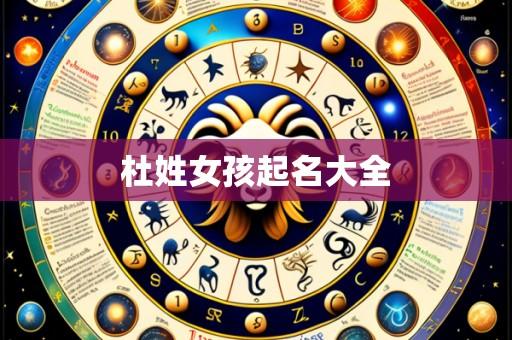 杜姓女孩起名大全