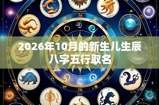 2026年10月的新生儿生辰八字五行取名