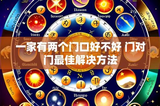 一家有两个门口好不好 门对门最佳解决方法