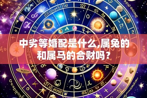 中劣等婚配是什么,属兔的和属马的合财吗?