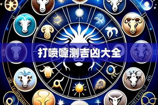 打喷嚏测吉凶大全