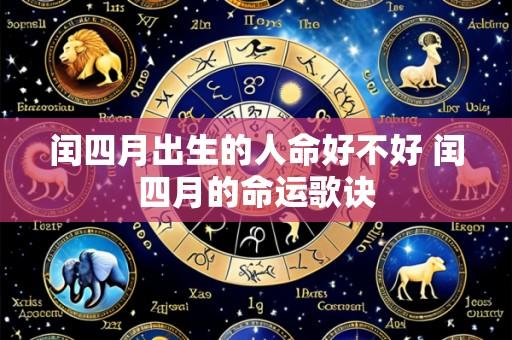 闰四月出生的人命好不好 闰四月的命运歌诀