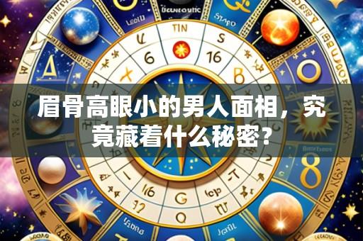 眉骨高眼小的男人面相,究竟藏着什么秘密?