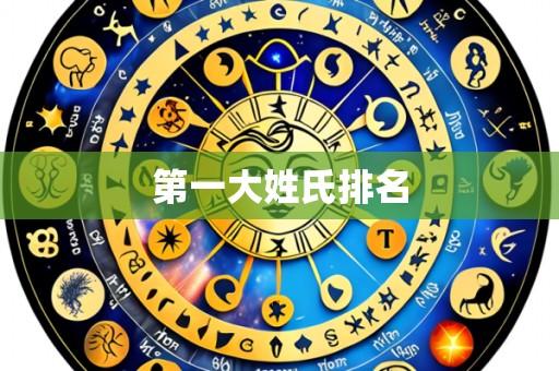 第一大姓氏排名