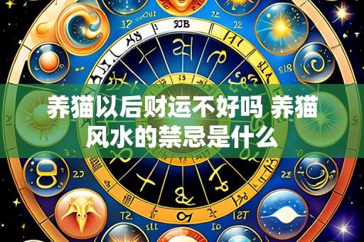 养猫以后财运不好吗 养猫风水的禁忌是什么