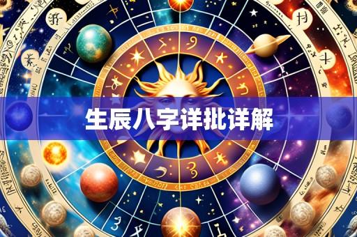 生辰八字详批详解